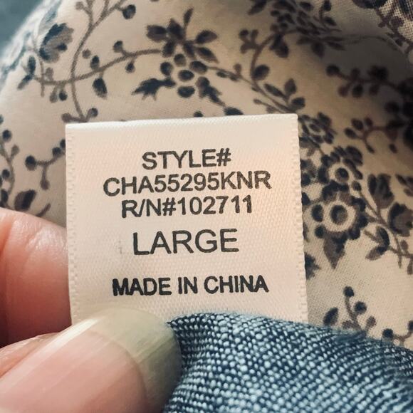 Gibson Size L Women's Linen Cotton Blazer Jacket Blue One Button Summer Work - Picture 9 of 10